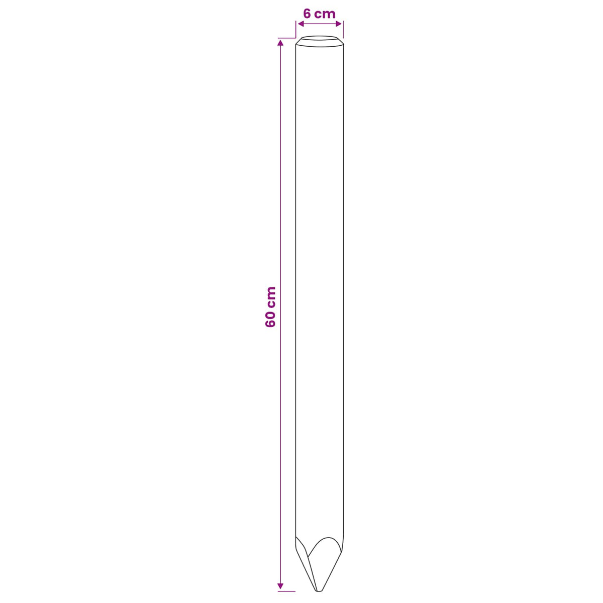 Ograde 15 kom. Zelena 60 cm Masivna borovina