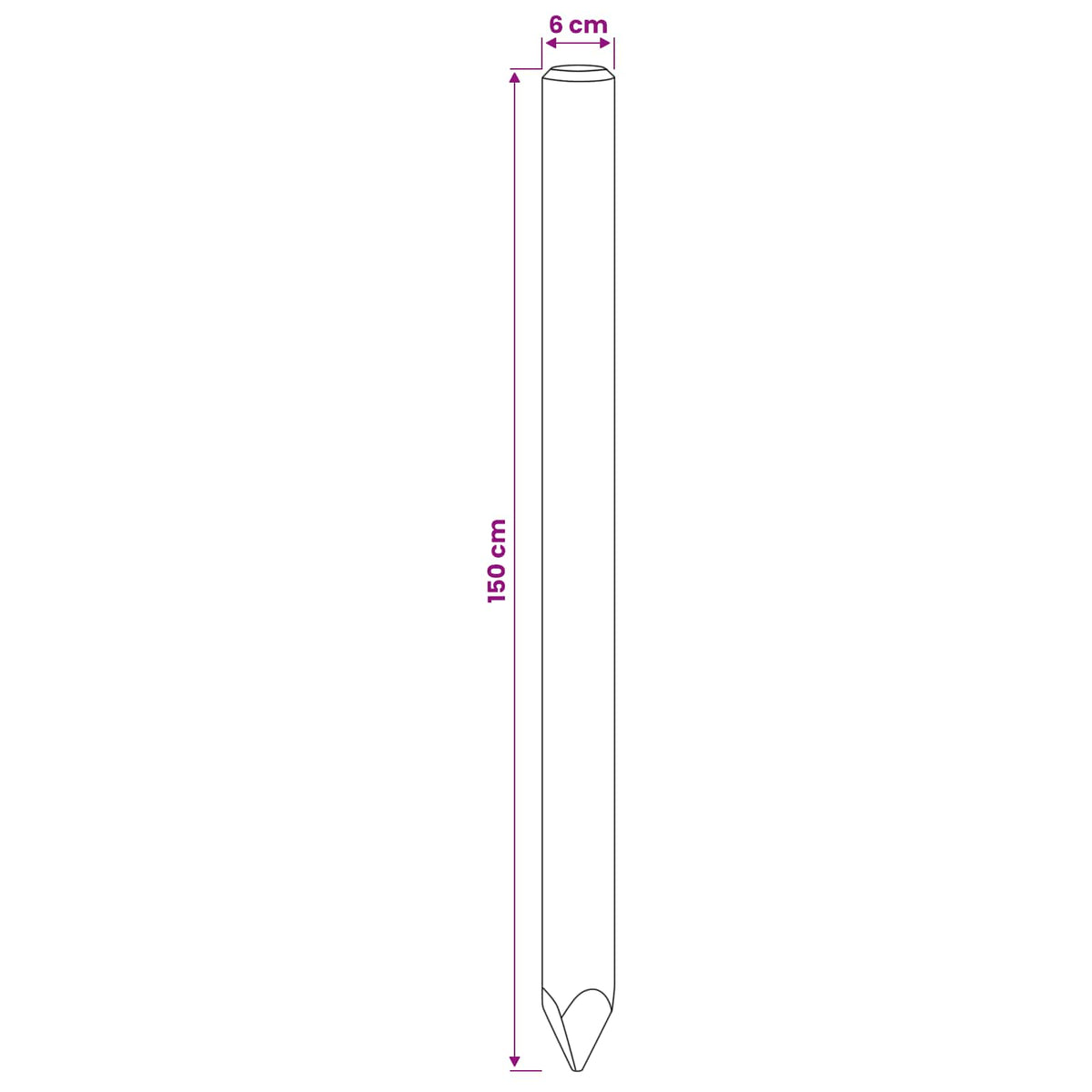 Ograde 6 kom. Zelena 150 cm Masivna borovina