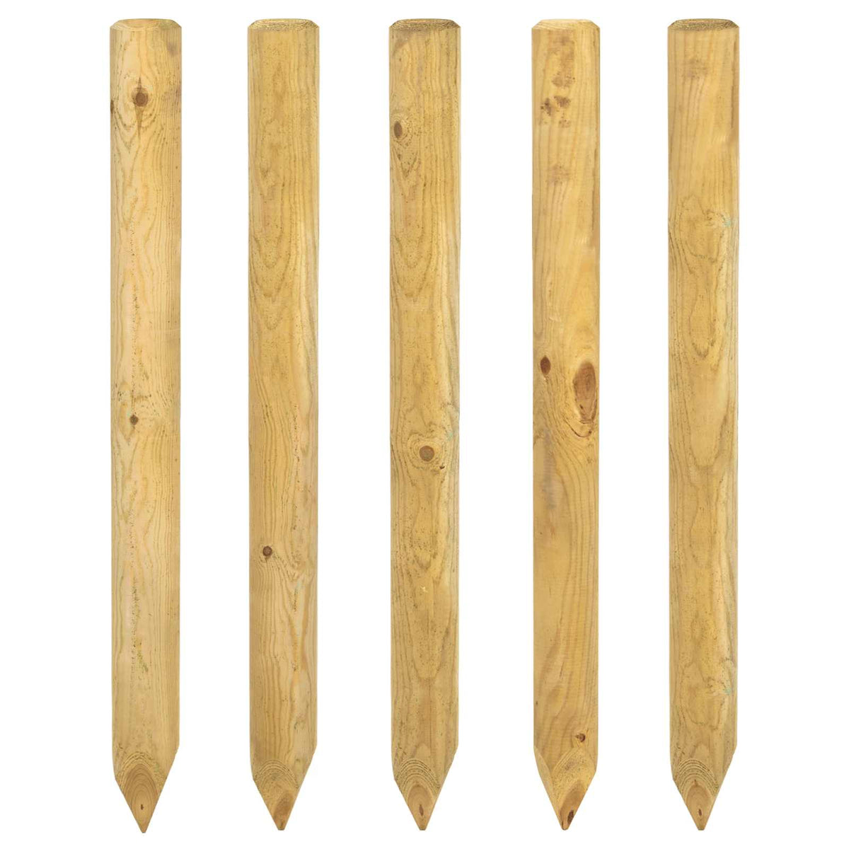 Ograde 5 kom. Zelena 60 cm Masivna borovina