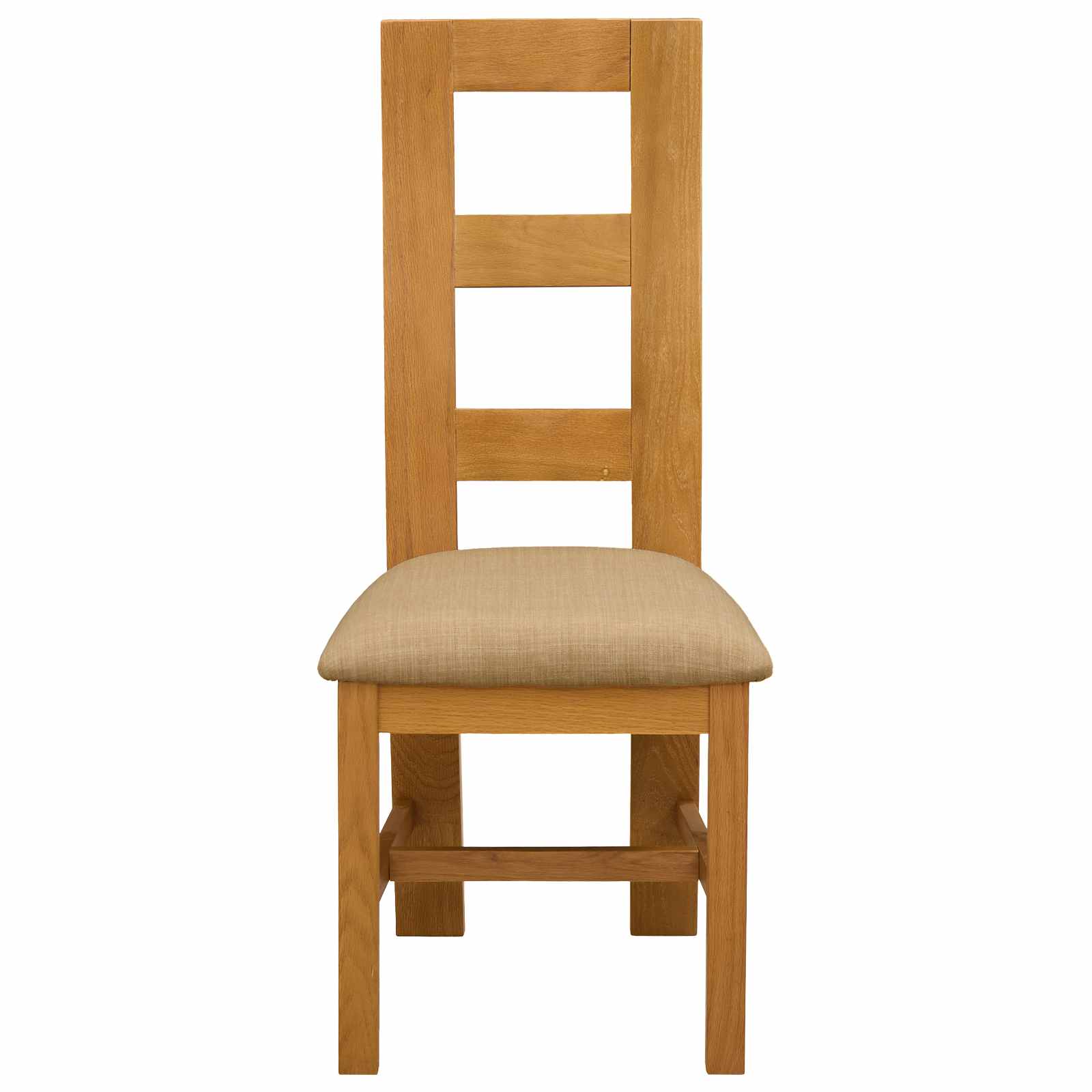 Stolac za blagovanje 2 pcs Čvrsto Hrastovo Drvo Bež