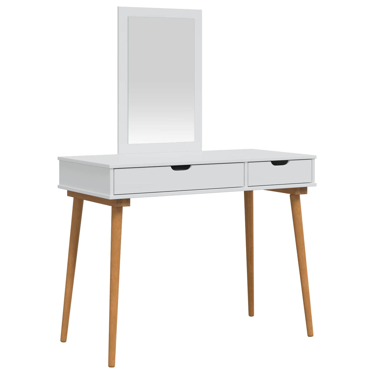 Set toaletnog stolića FAUSKE 2 kom. Bijela 100 x 50 x 143 cm