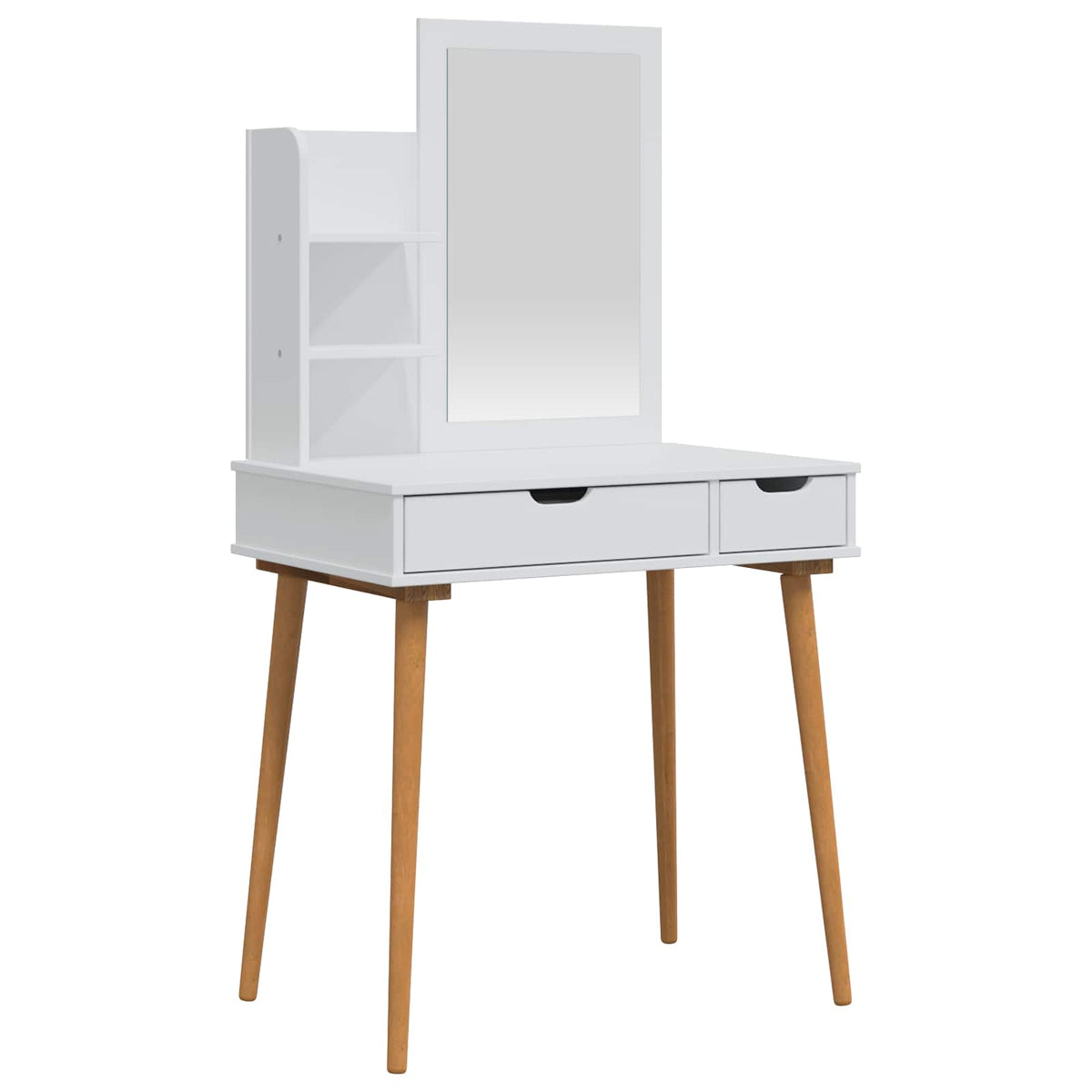 Set toaletnog stolića FAUSKE 3 kom. Bijela 76 x 50 x 143 cm