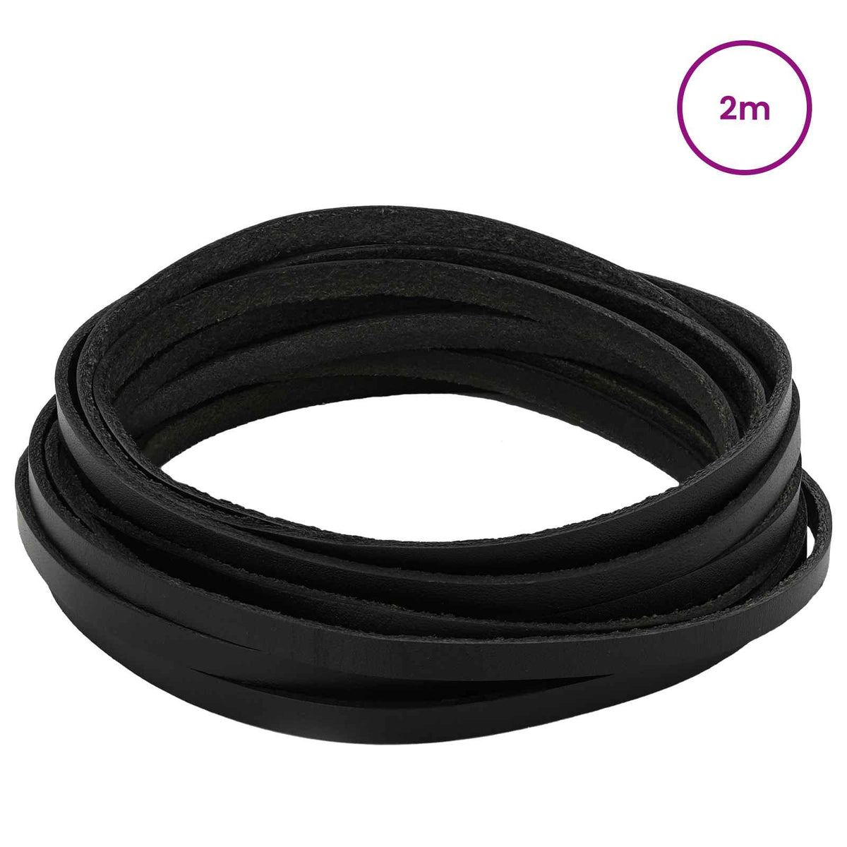 Kožni Remen Crna 200 x 0,6 cm Koža