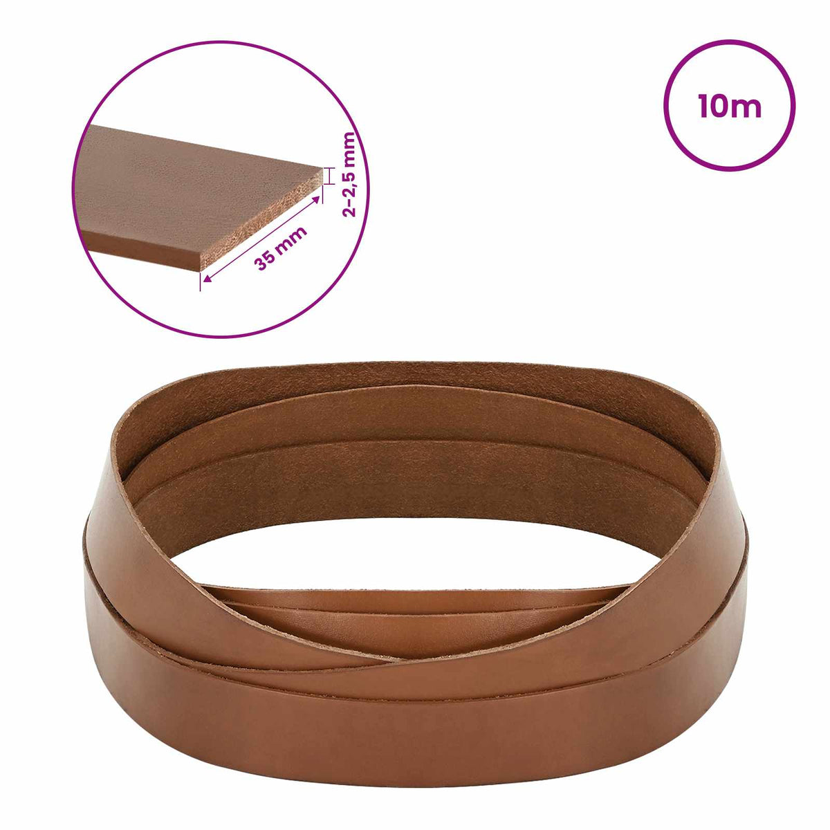 Kožni Remen Smeđa 1000 x 3,5 cm Koža