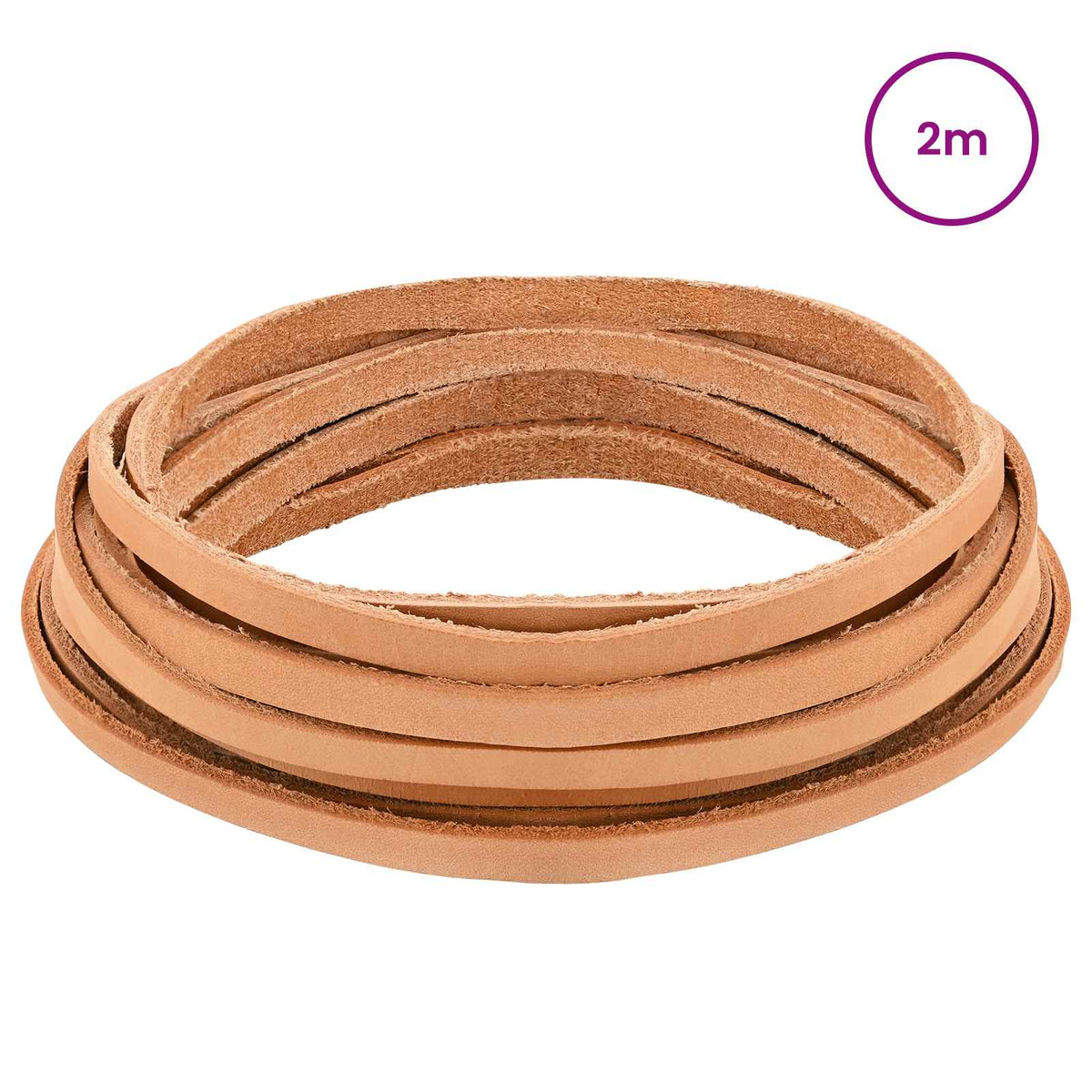Kožni Remen Svijetlosmeđa 200 x 0,8 cm Koža