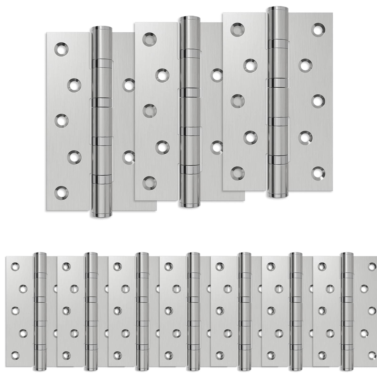 Šarka 16 kom. 125 x 75 x 13 mm Srebrna Čelik