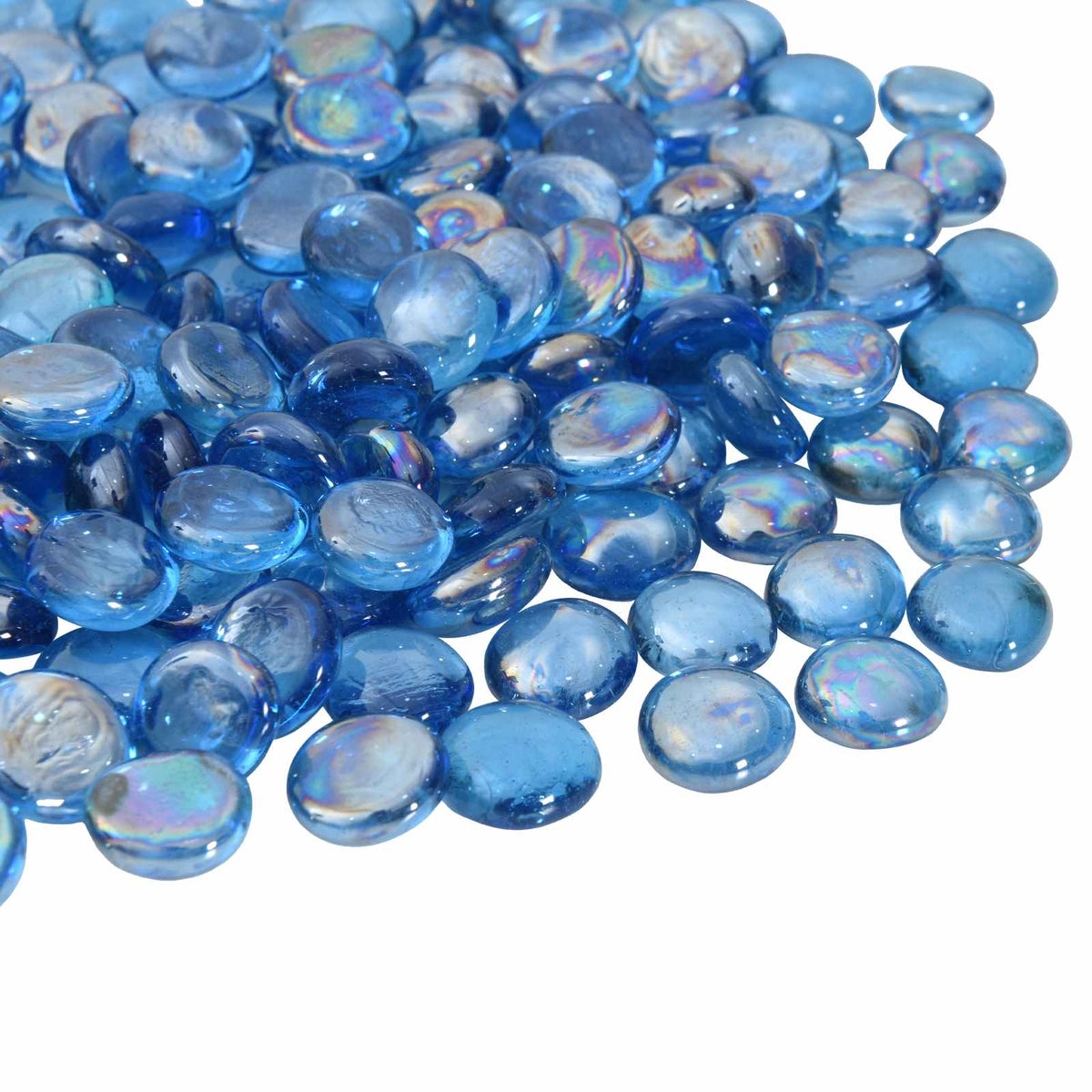 Stakleni nugget 17-19 mm Svijetlo kobalt plava Stakl