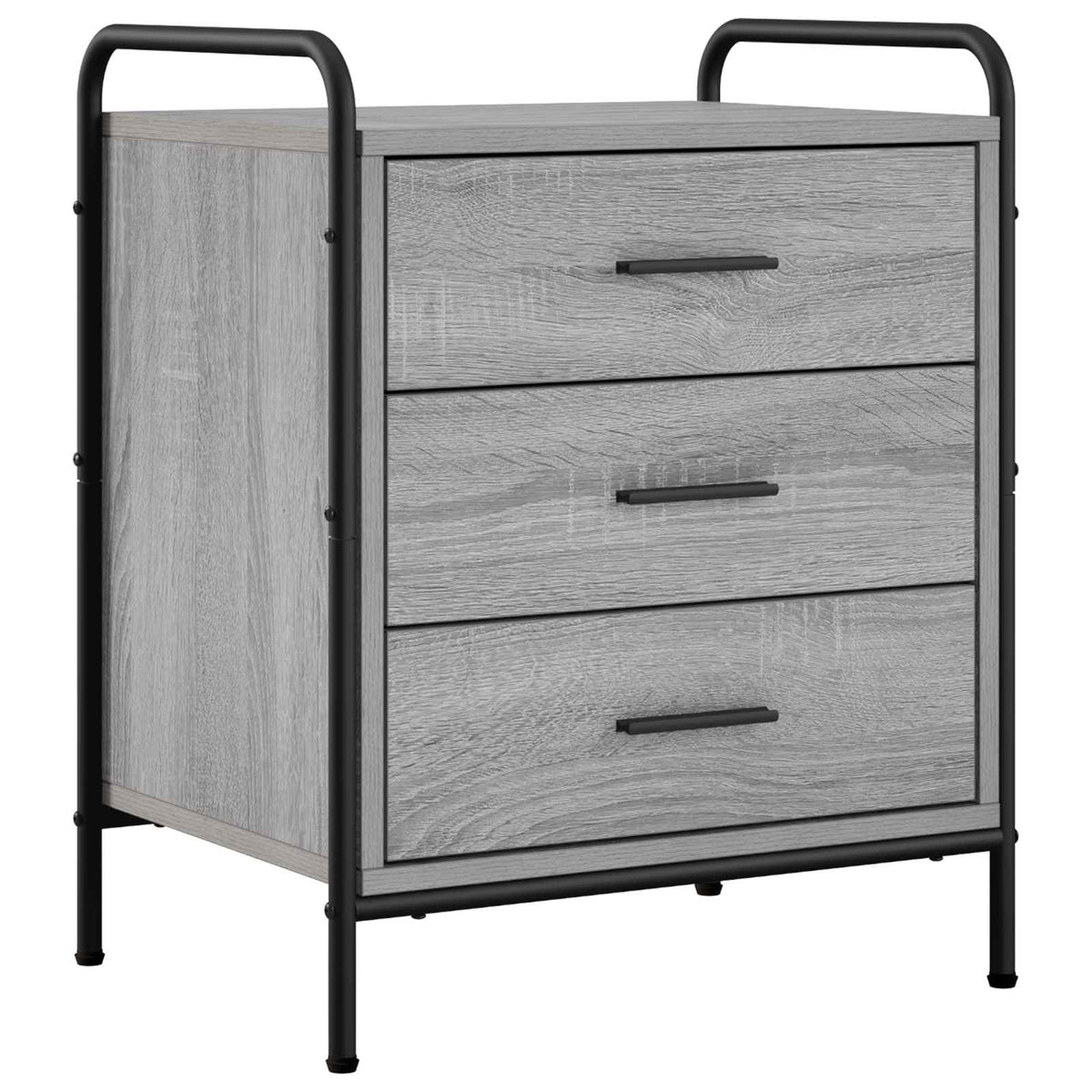 Noćni ormar Siva Sonoma 48 x 36,5 x 60 cm Konstruirano drvo