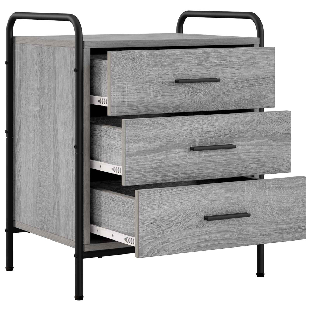 Noćni ormar Siva Sonoma 48 x 36,5 x 60 cm Konstruirano drvo