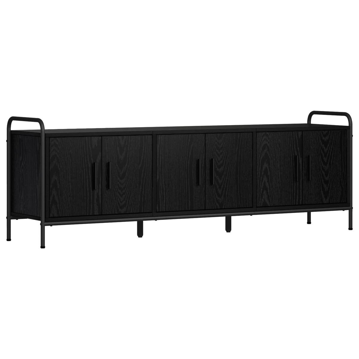 TV ormar 146 x 33 x 50 cm Crni hrast Konstruirano drvo