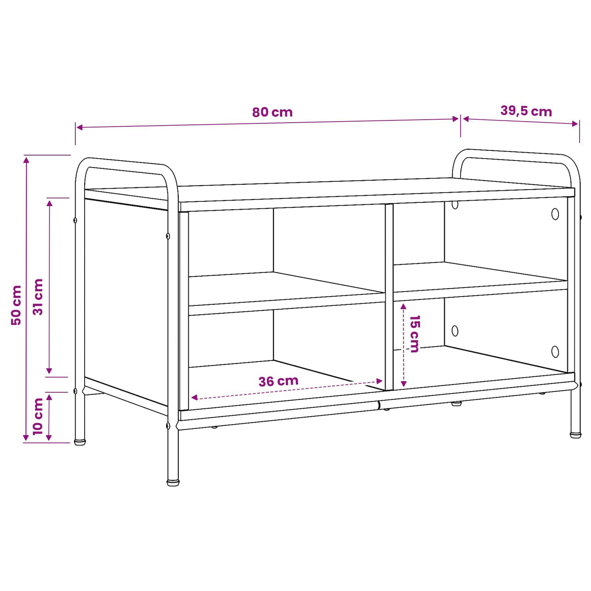 TV ormar 140 x 39,5 x 50 cm Hrast artisan Konstruirano drvo