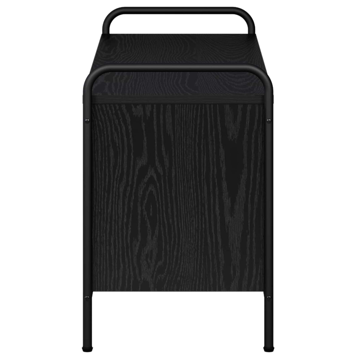 TV ormar 140 x 39,5 x 50 cm Crni hrast Konstruirano drvo