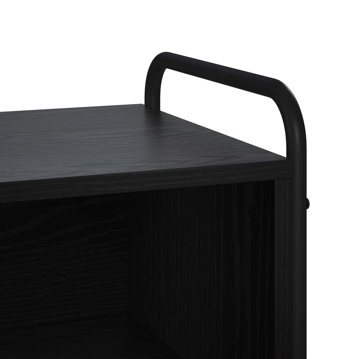 TV ormar 140 x 39,5 x 50 cm Crni hrast Konstruirano drvo