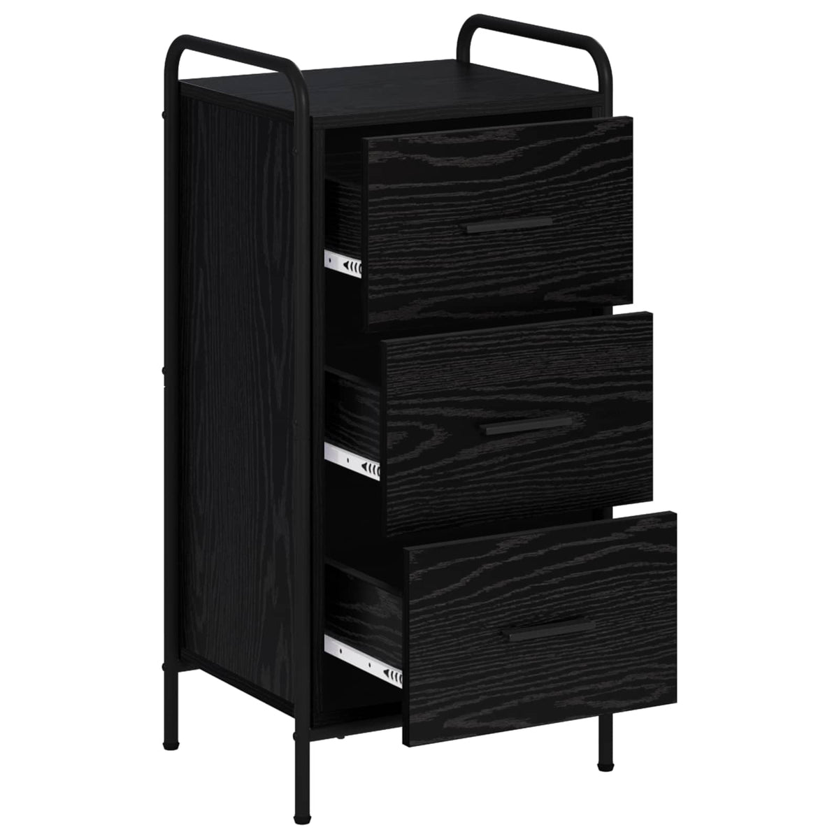 Kreveta Crni hrast 97 x 33 x 81 cm Konstruirano drvo