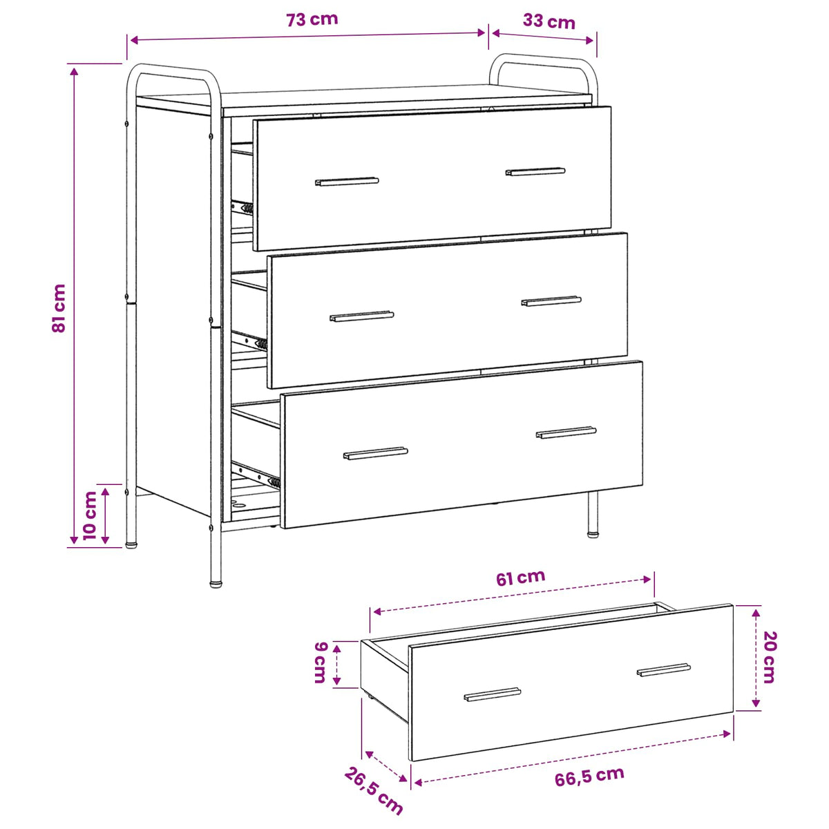Kreveta Crni hrast 97 x 33 x 81 cm Konstruirano drvo