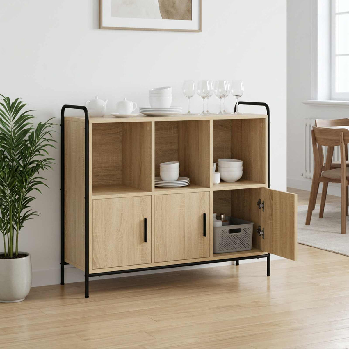 Kreveta Hrast sonoma 97 x 33 x 81 cm Konstruirano drvo