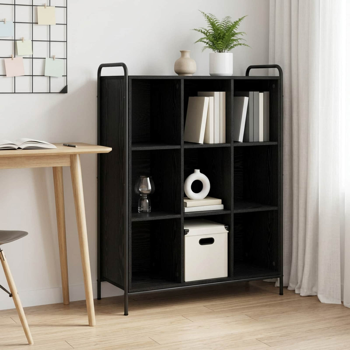 Ormarić za knjige 57 x 33 x 111 cm Konstruirano drvo Crni hrast