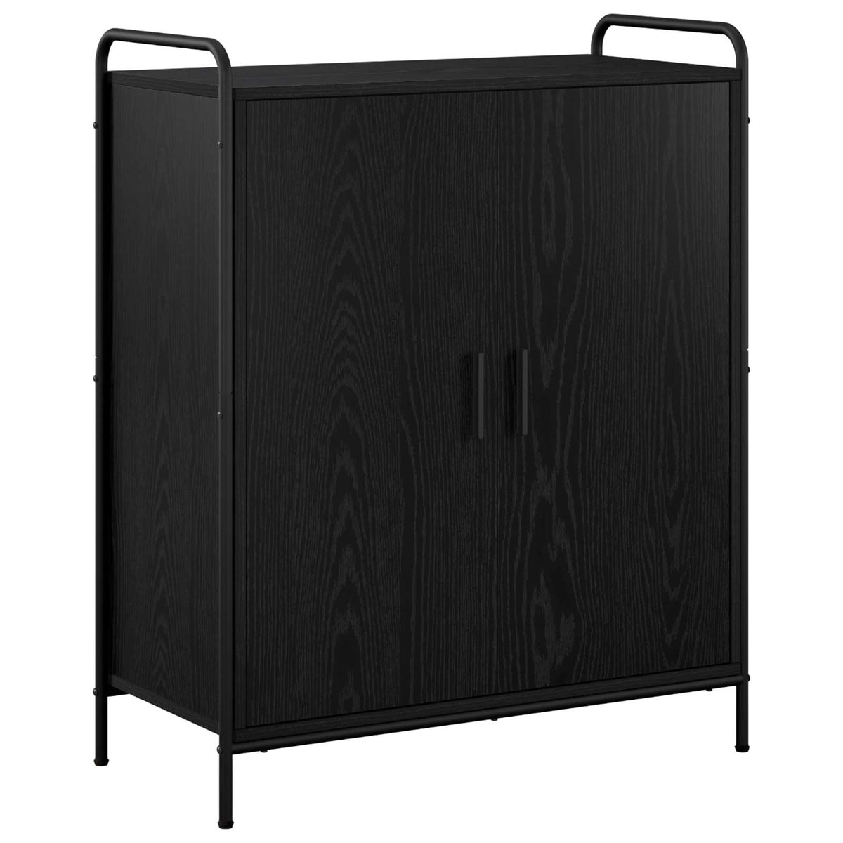 Ormar za cipele 76 x 36,5 x 93 cm Konstruirano drvo Crni hrast
