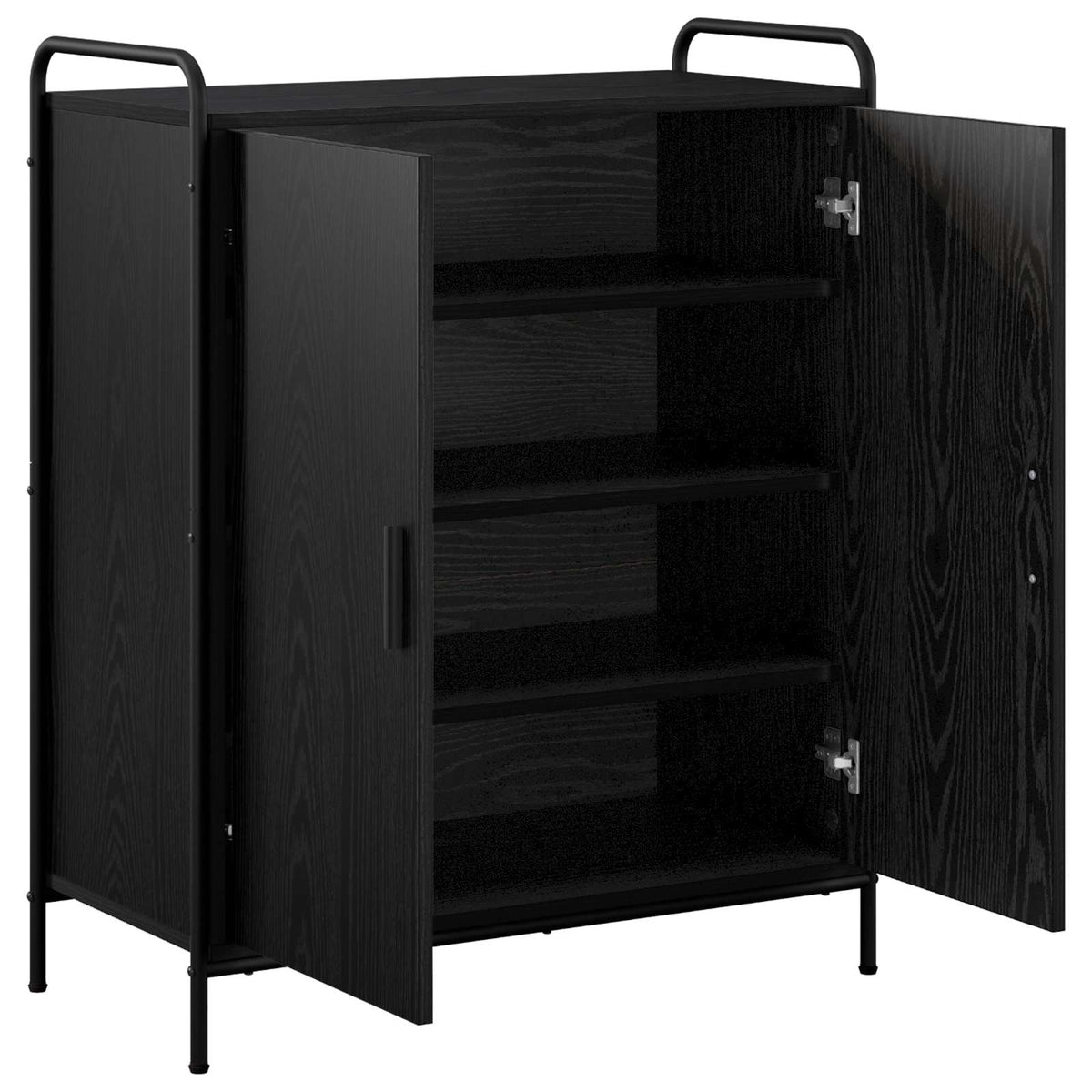 Ormar za cipele 76 x 36,5 x 93 cm Konstruirano drvo Crni hrast