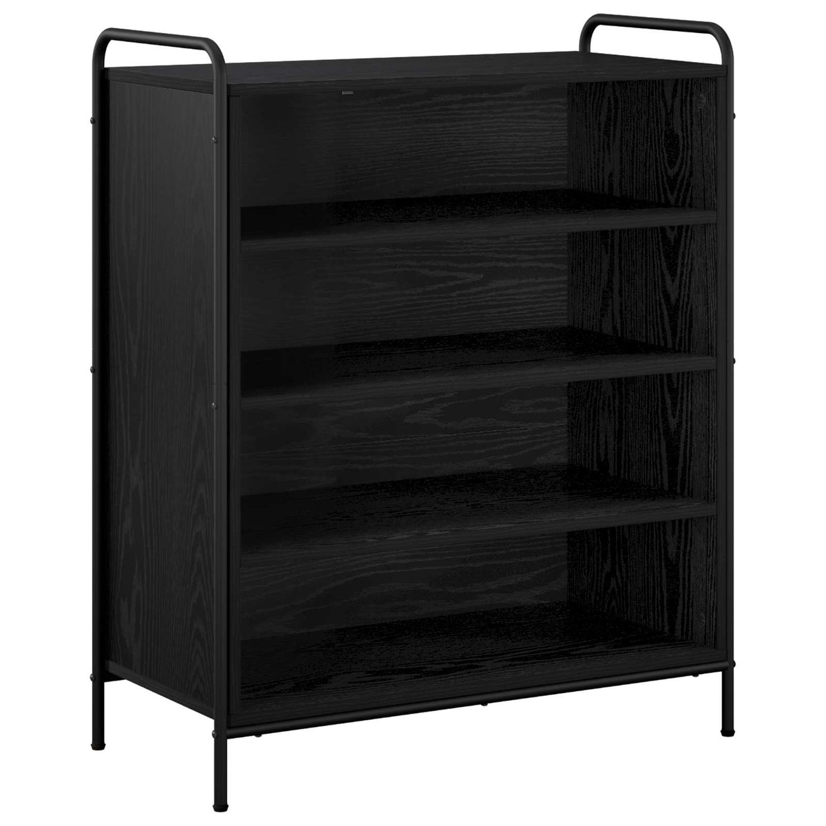 Ormar za cipele 76 x 36,5 x 93 cm Konstruirano drvo Crni hrast