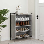 Ormar za cipele 76 x 36,5 x 93 cm Konstruirano drvo Siva Sonoma