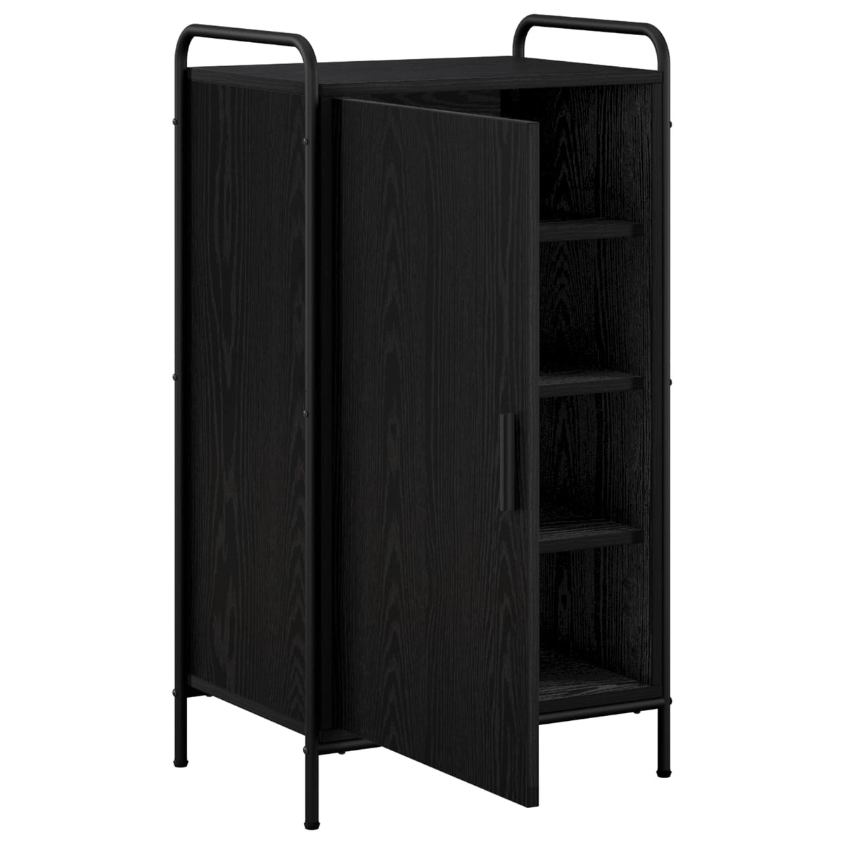 Ormar za cipele 51 x 36,5 x 93 cm Konstruirano drvo Crni hrast