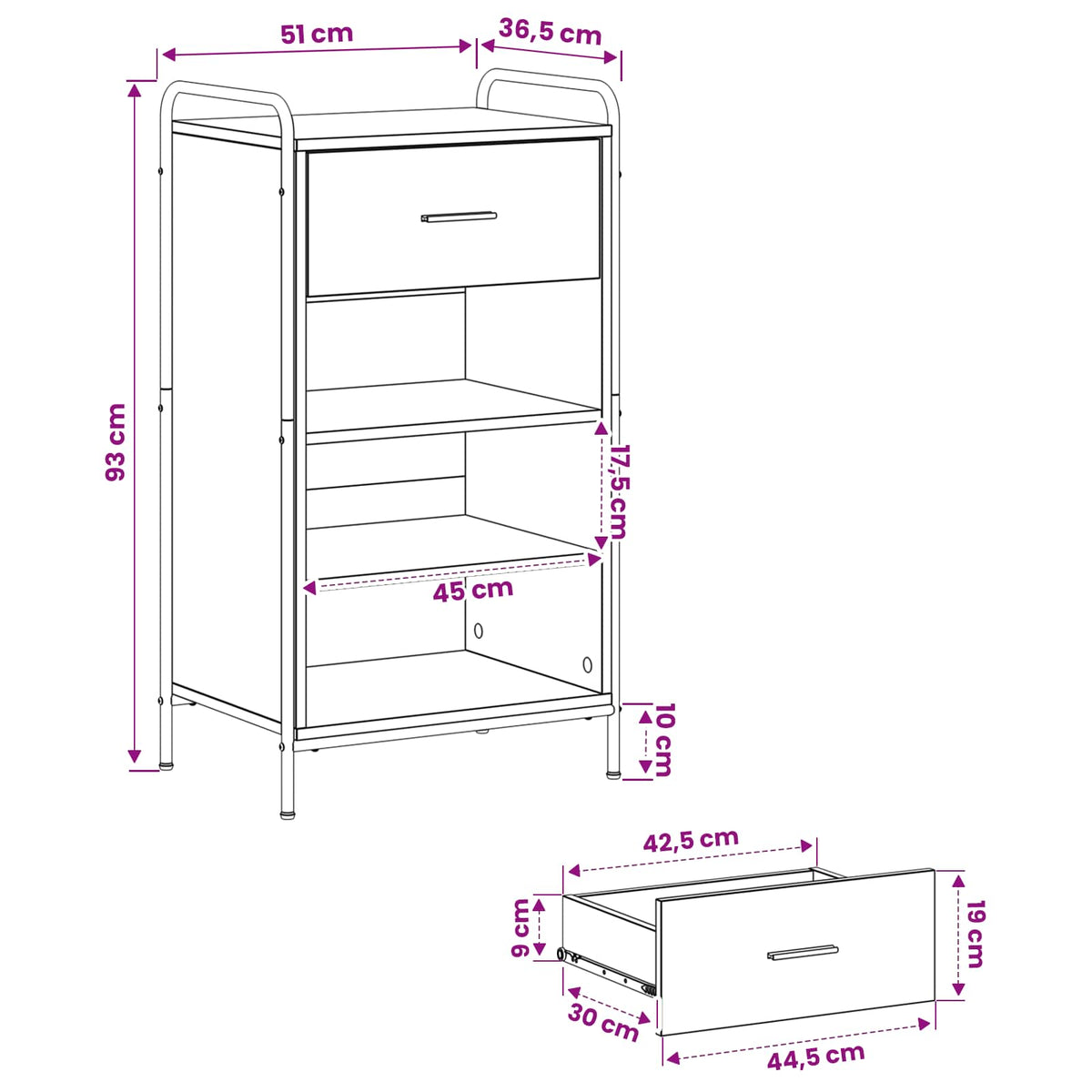 Ormar za cipele 51 x 36,5 x 93 cm Konstruirano drvo