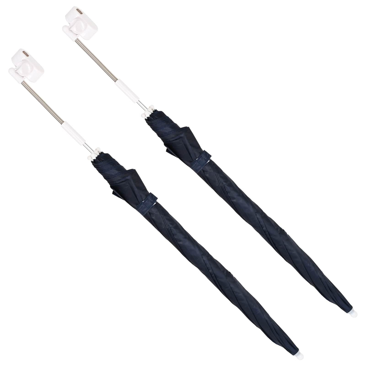 Kišobran s držačem 2 pcs Mornarsko plava Ø 105 x 86 cm