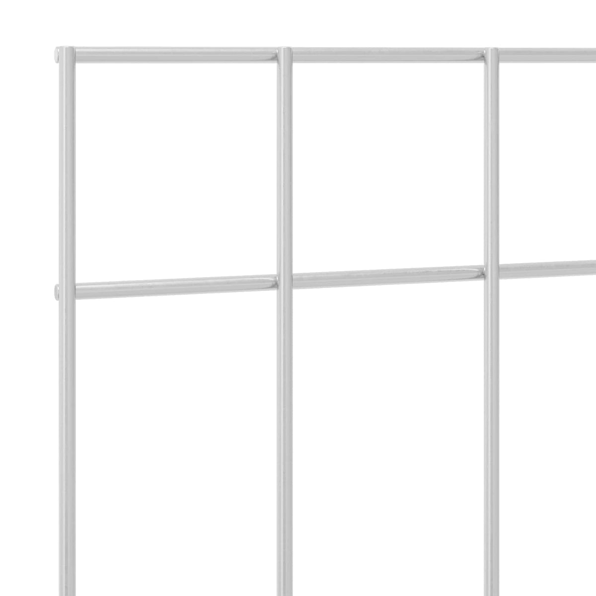 Panel vrtne ograde 48 kom. 100 x 30 cm Pocinčani čelik Srebrna