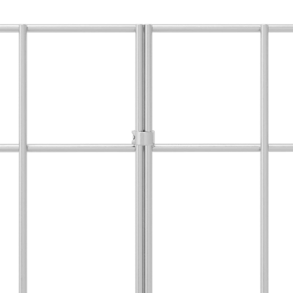 Panel vrtne ograde 48 kom. 100 x 30 cm Pocinčani čelik Srebrna