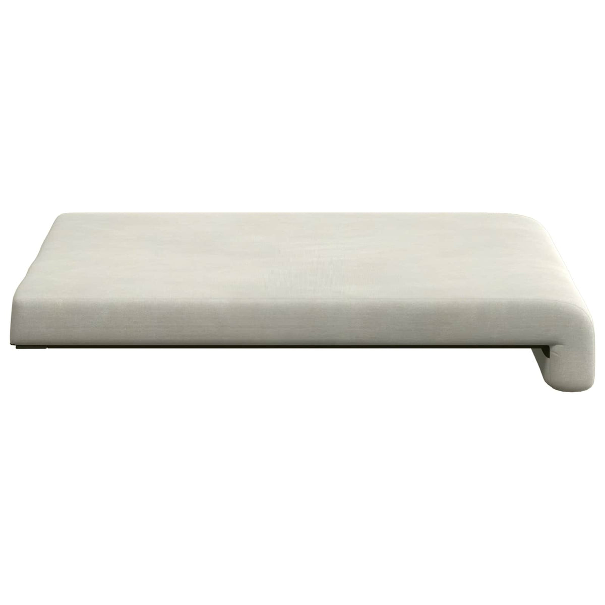Jastučić za klupu 2 kom. Baršun Krem Dubina 35 cm