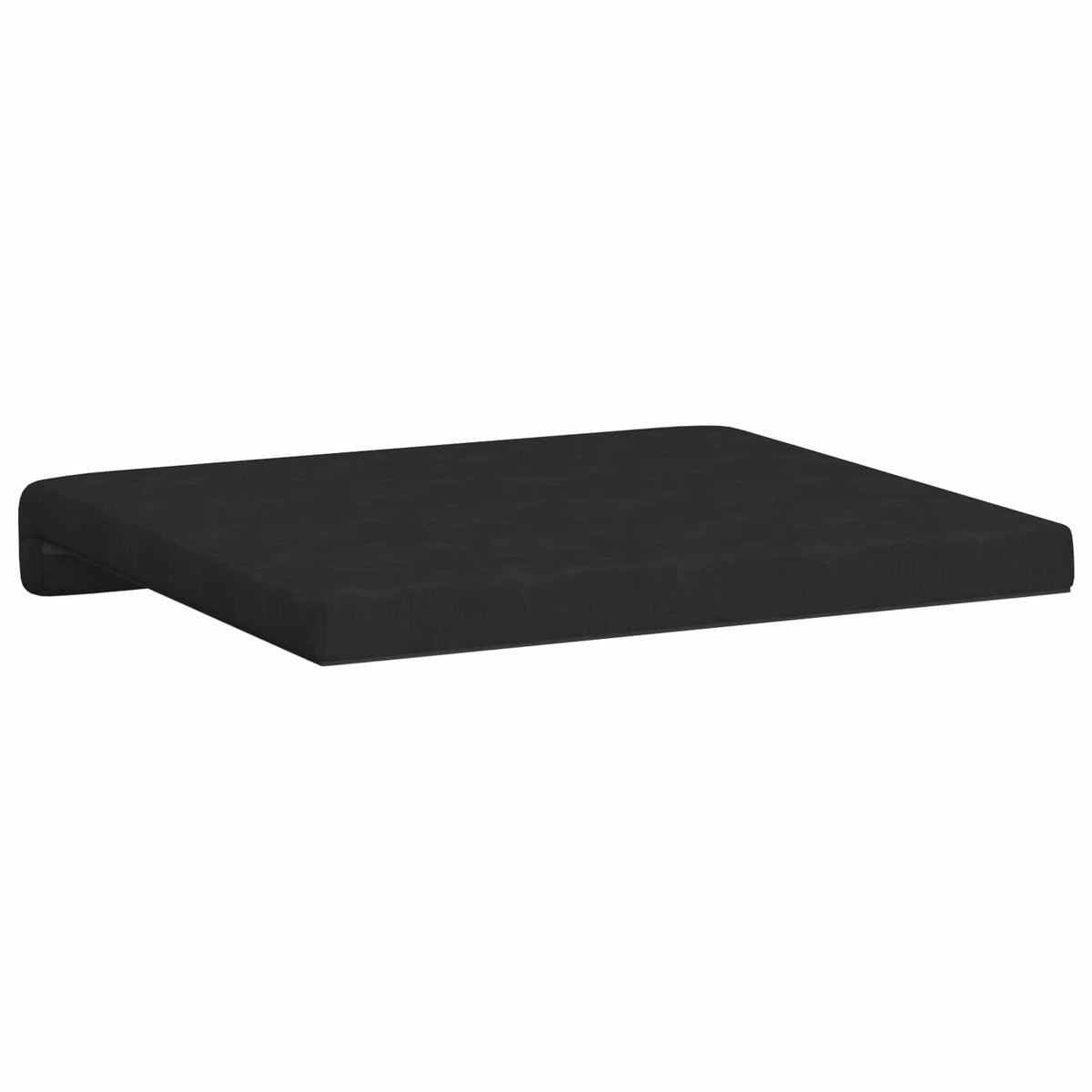 Jastučić za klupu 2 kom. Mikrovlakna Crna Dubina 35 cm
