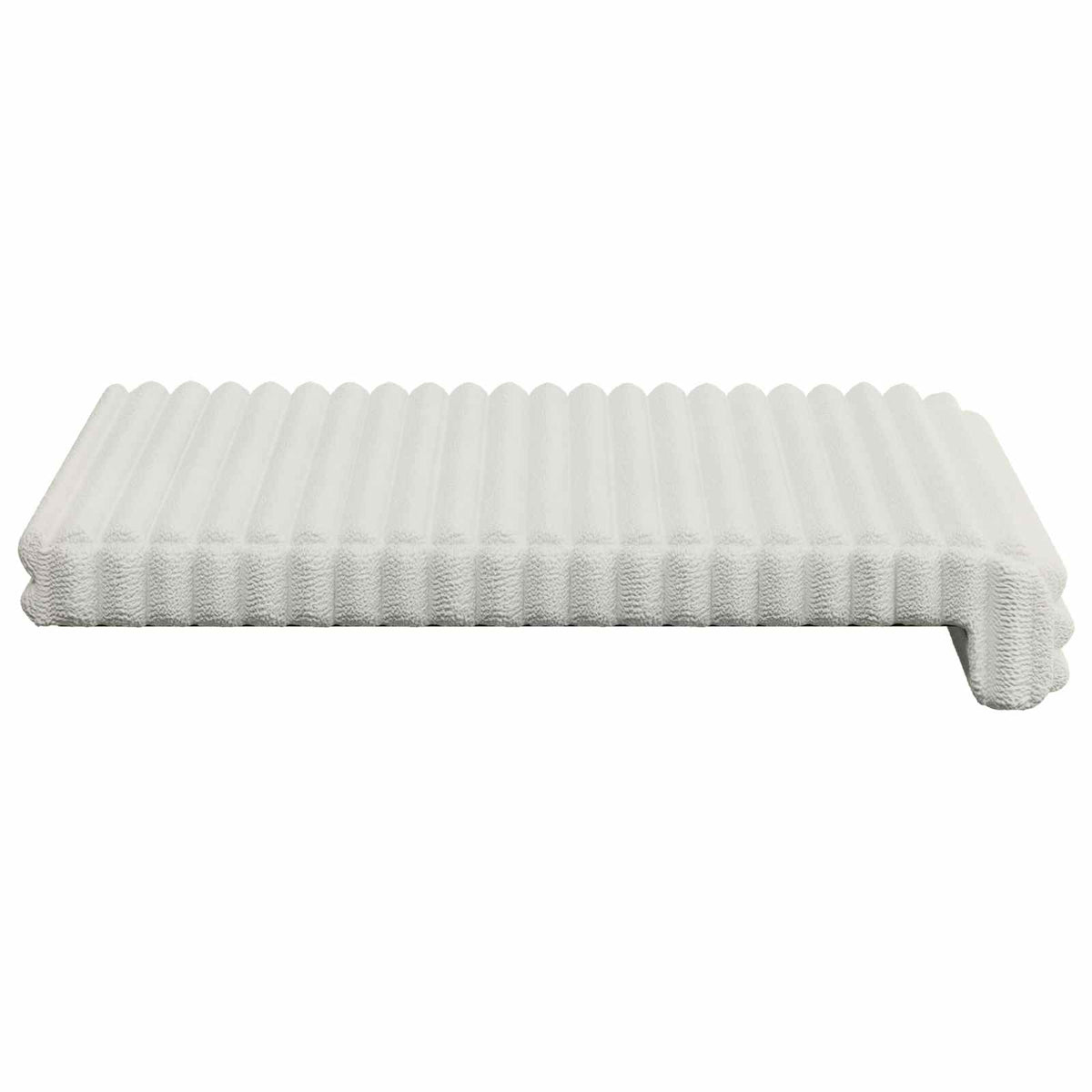 Jastučić za klupu 4 kom. Plišani kord Krem Dubina 35 cm