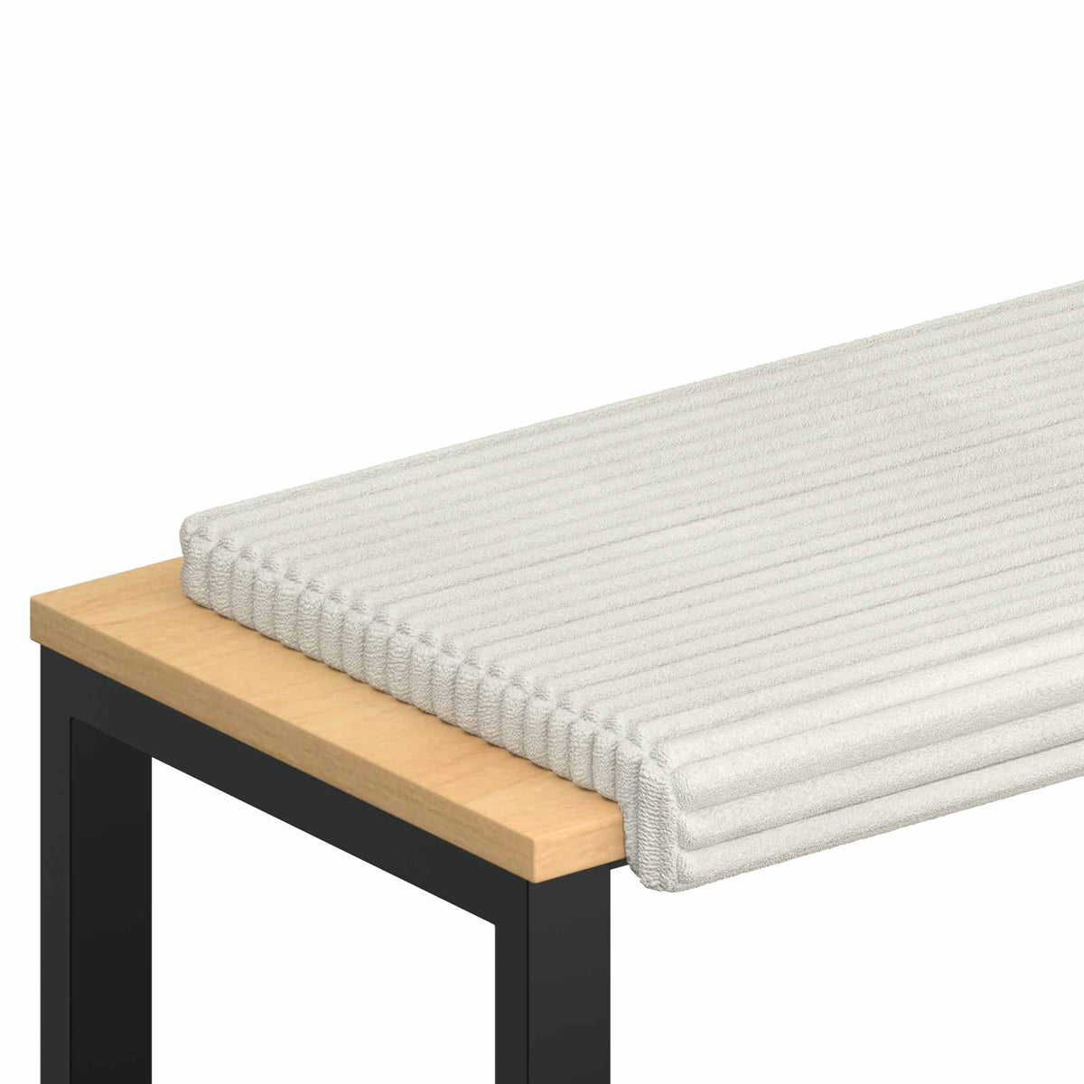Jastučić za klupu Plišani kord Krem Dubina 35 cm