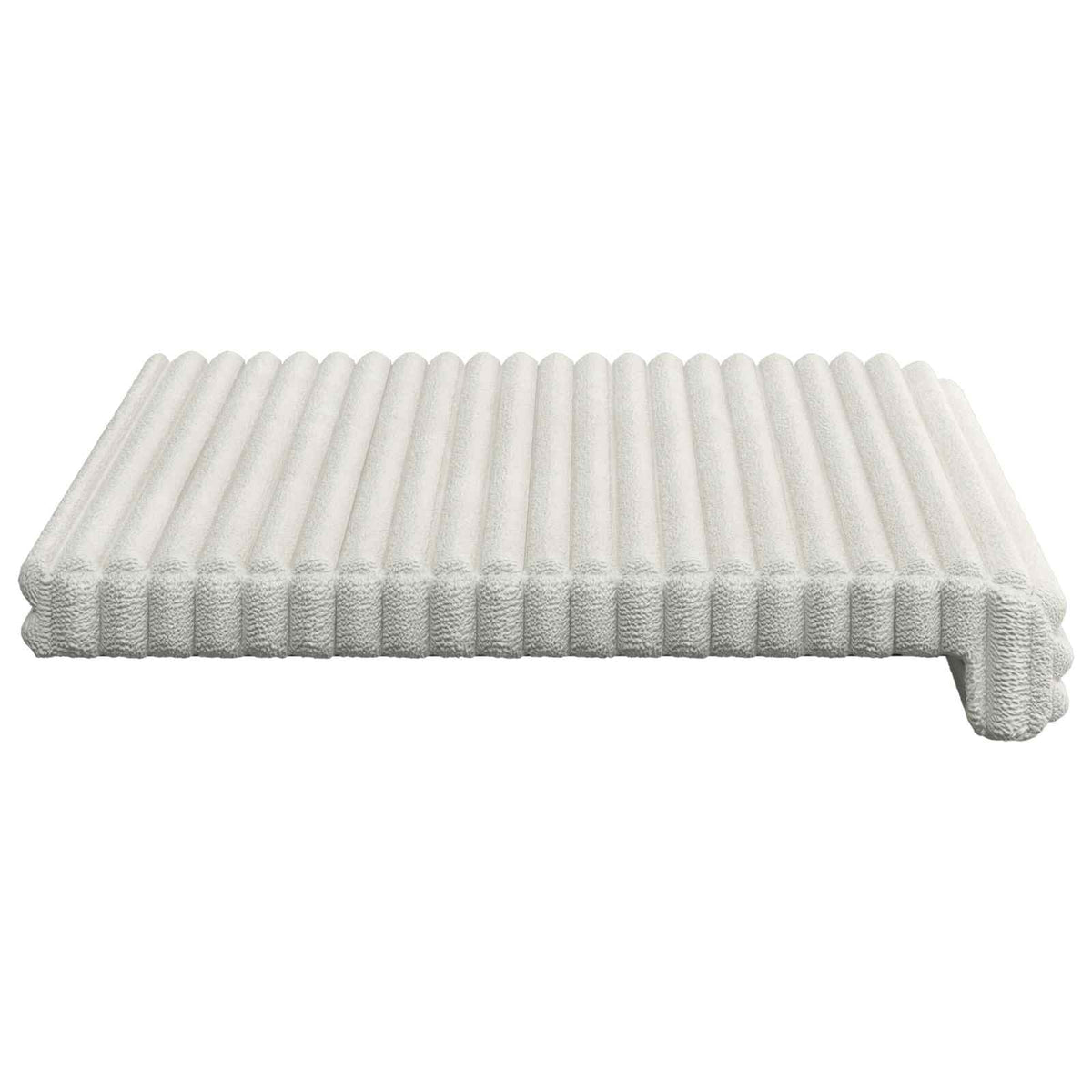 Jastučić za klupu Plišani kord Krem Dubina 35 cm