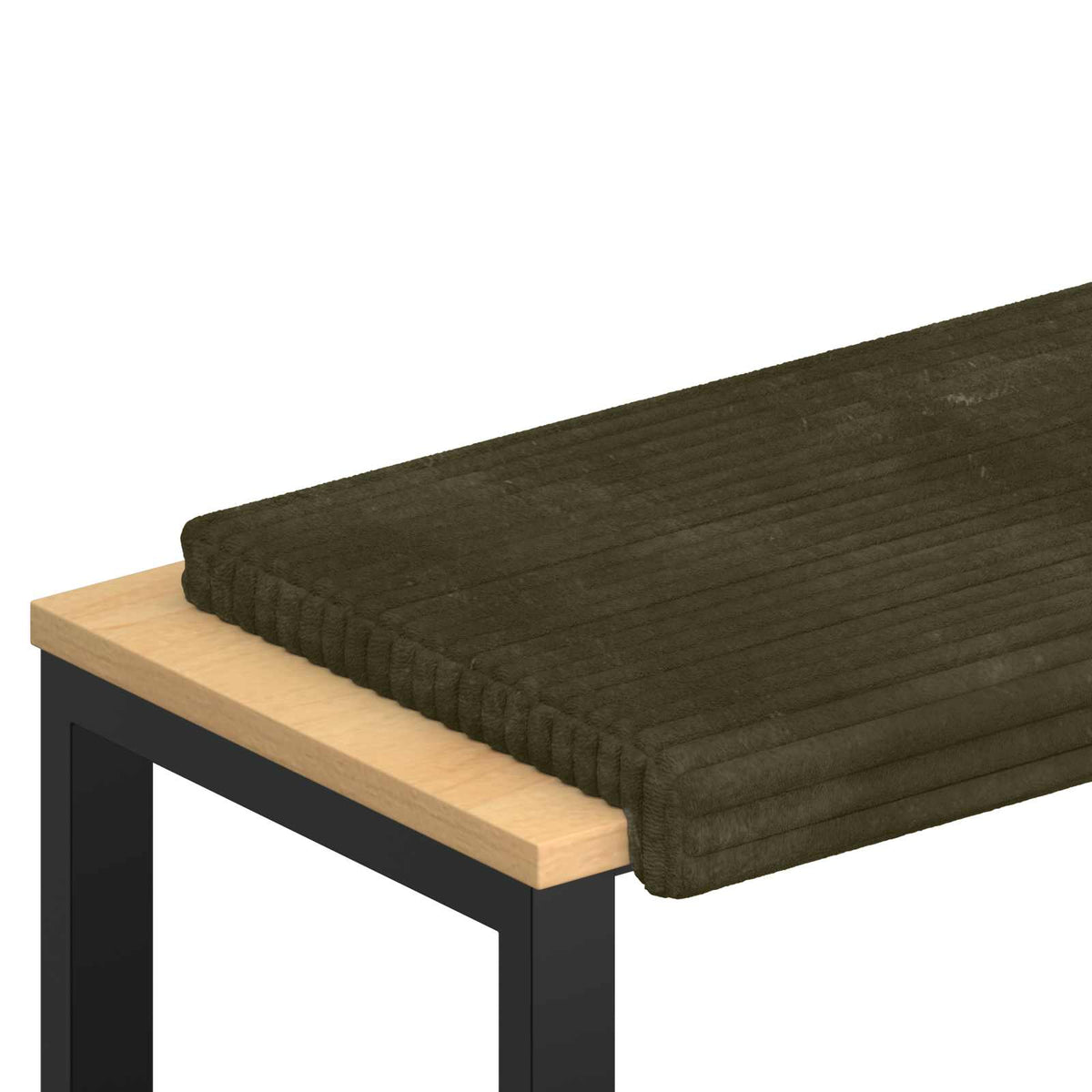 Jastučić za klupu Plišani kord Zelena Dubina 35 cm