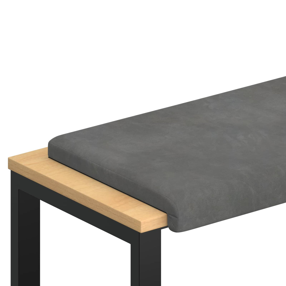 Jastučić za klupu Baršun Tamnosiva Dubina 35 cm