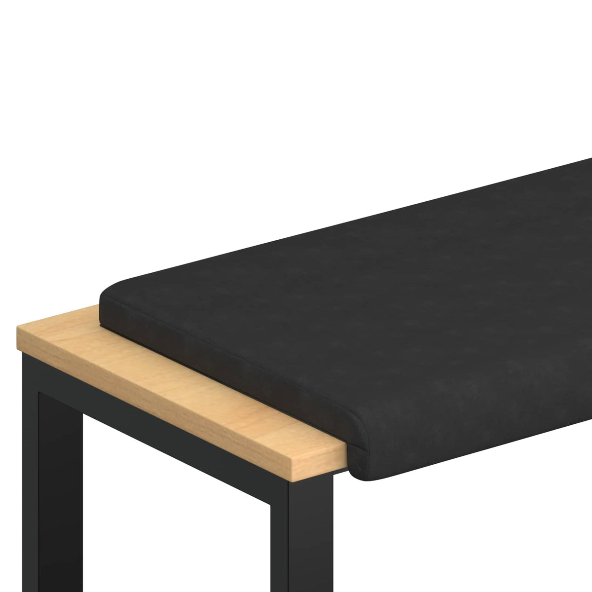 Jastučić za klupu Mikrovlakna Crna Dubina 35 cm