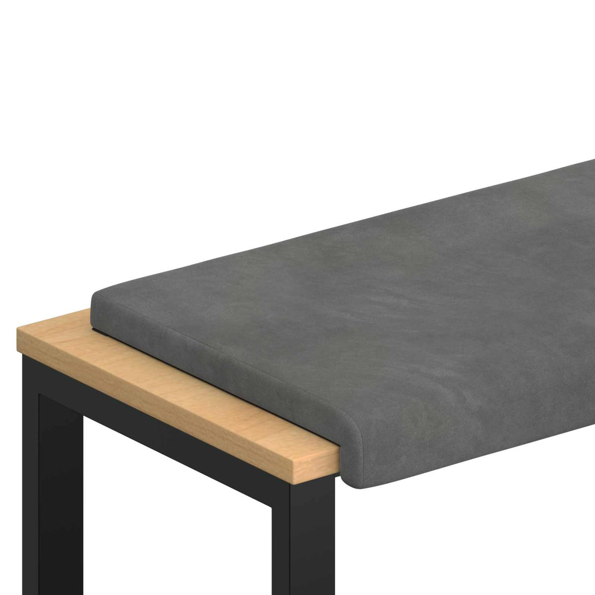 Jastučić za klupu Baršun Tamnosiva Dubina 35 cm