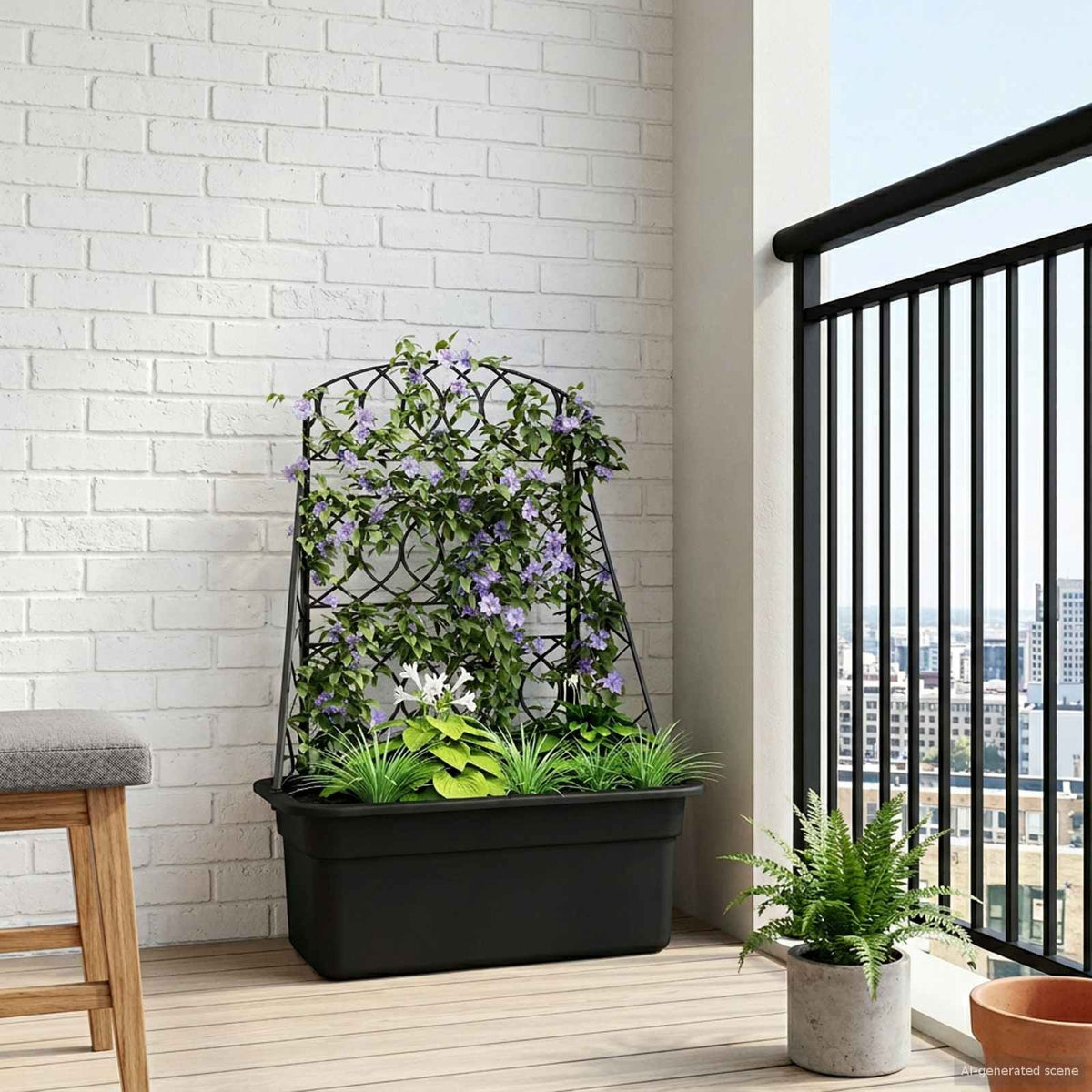 Rešetka za sadnice Antracit 58 x 29 x 78 cm PP