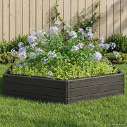 Povišena gredica Crna 148 x 129 x 25 cm PP