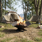 Kamin Crna 53 x 53 x 18,5 cm Čelik
