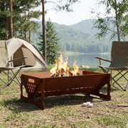 Kamin Rđa 60 x 40 x 20 cm Otporni čelik