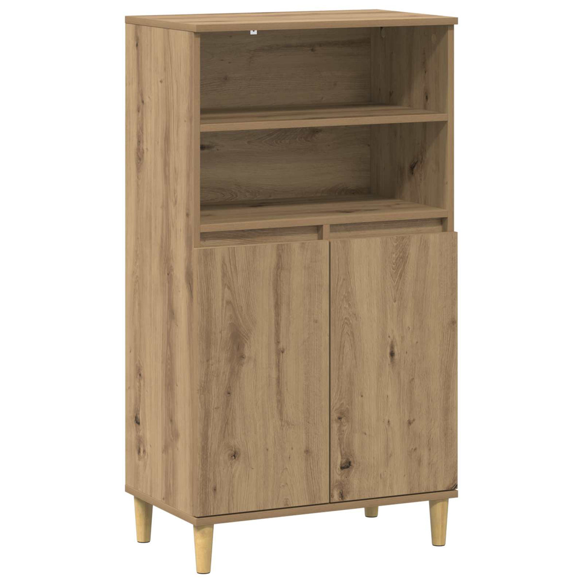 Visoka komoda sjajna 60x36x110 cm od konstruiranog drva
