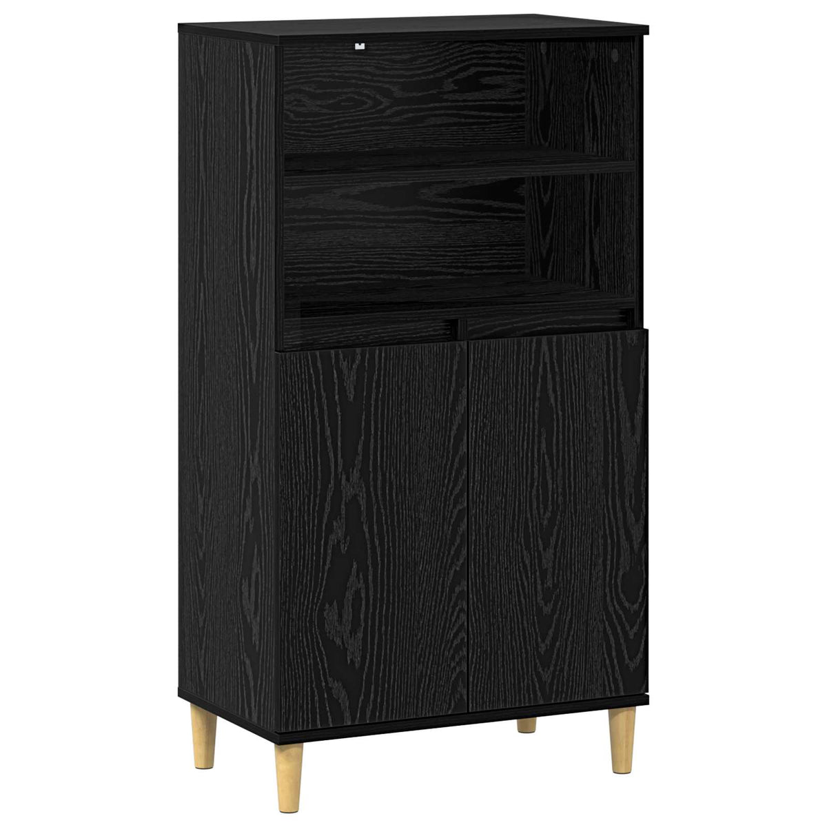 Highboard Crni hrast 60 x 36 x 110 cm Konstruirano drvo