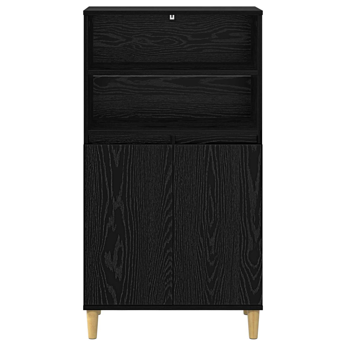 Highboard Crni hrast 60 x 36 x 110 cm Konstruirano drvo