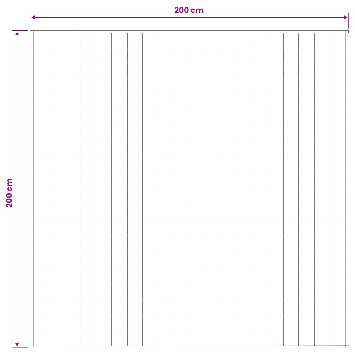 Težak pokrivač Bijela 200 x 200 cm 13 kg 100% Pamuk 205T