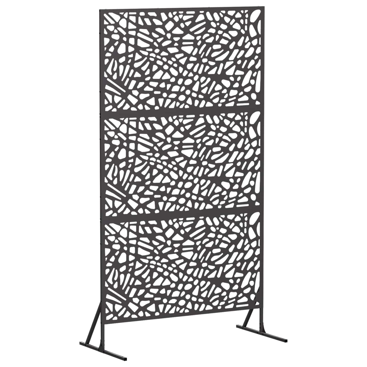 Zaslon za privatnost 100 x 50 x 180 cm Čelik Crna