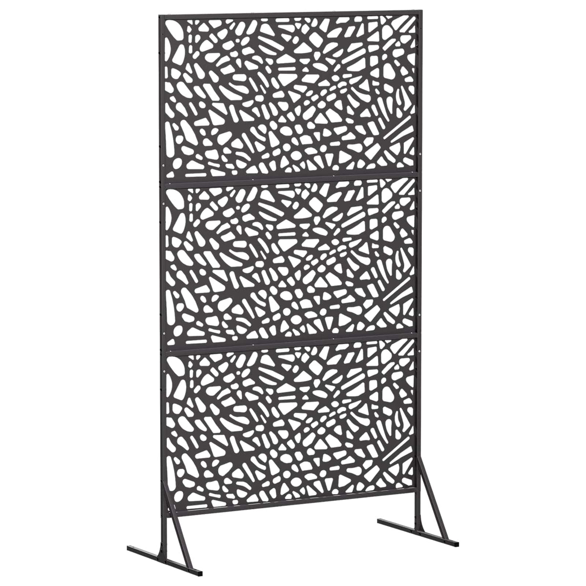Zaslon za privatnost 100 x 50 x 180 cm Čelik Crna
