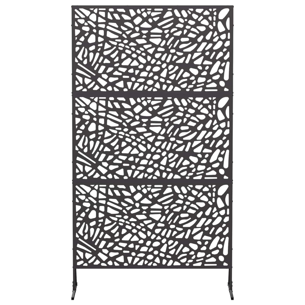 Zaslon za privatnost 100 x 50 x 180 cm Čelik Crna
